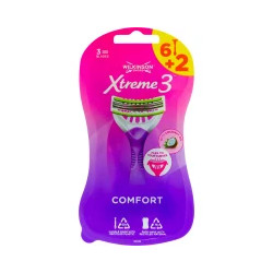 Wilkinson Sword Xtreme3 Beauty Comfort Disposable Razors - 8 Pack