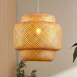 Handcrafted Bamboo Pendant Light for Kitchen Island Dining Room…