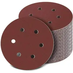 DE Warehouse 24/7 Free Shipping 100 Piece 6 Hole Sanding Pads 150mm…