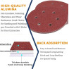 DE Warehouse 24/7 Free Shipping 100 Piece 6 Hole Sanding Pads 150mm…