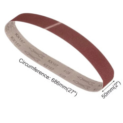 DE Warehouse: 10 Pieces Abrasive Belts 50x686mm, Aluminum Oxide…