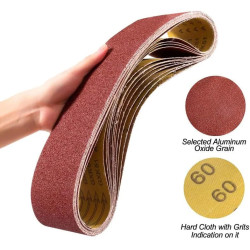 Almacén DE: 10 Piezas de cintas abrasivas 50x686mm, óxido de…