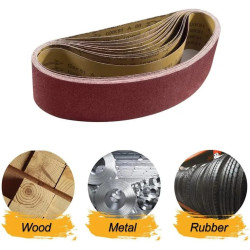 DE Warehouse: 10 Pieces Abrasive Belts 50x686mm, Aluminum Oxide…