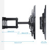 Soporte de pared angular para televisores articulados de 32 a 65…
