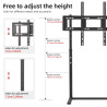 tv Floor Stand, Durable, Adjustable Height, Universal for Screens…