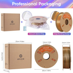 ERYONE Silk PLA Quadruple Color 1.75MM with Printing Service -…