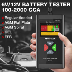 Kingbolen BM580 6V 12V Battery Tester for Auto Warehouse