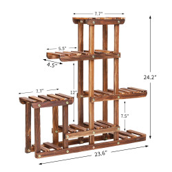 Supporto per piante in legno per interno ed esterno