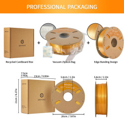 ERYONE Silk PLA Color Filament 1.75MM with Printing Service - Made…