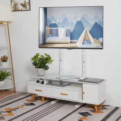 Universal Standing TV Stand for 32-65 Inches with Height Adjustment