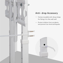 Universal Standing TV Stand for 32-65 Inches with Height Adjustment