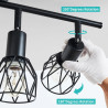 Lampe à Suspendre de Haute Qualité avec 4 Bougies, Design…
