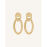 CUCOCUCA YXQ E291 Golden Stainless Steel Minimalist Stud Earrings
