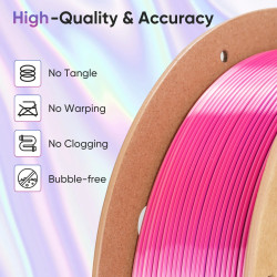ERYONE Silk PLA Quadruple Color 1.75MM with Printing Service -…