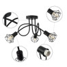 Lampadario Moderno a 3 Teste LED Nero per Arredamento Casa, Camera…