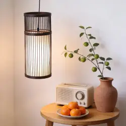 Moderne Boho Hängelampe aus Weide