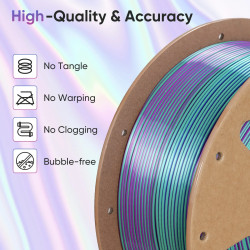 Filamento ERYONE Silk PLA Cuádruple Color 1.75MM con Servicio de…