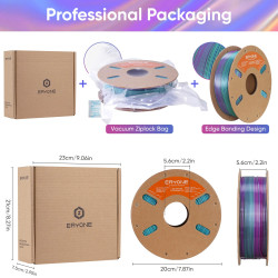 ERYONE Silk PLA Quadruple Filament 1.75MM with Printing Service -…
