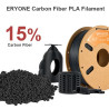 3D Printer Filament ERYONE Carbon Fiber PLA, 1.75 mm Dia., 1 kg