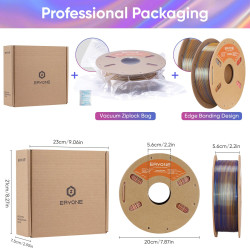 ERYONE Silk PLA Quadruple Color 1.75MM with Printing Service -…