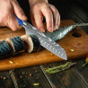 Cuchillo Santoku Ultra Afilado de 7 Pulgadas, Lama de Acero…