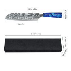 7-Inch Ultra-Sharps Santoku Chef's Knife, Japanese Style with…