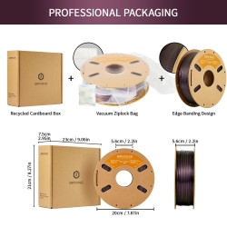 Hilo para impresora 3D ERYONE en PLA Titanio Bruciado, Diámetro 1,75…