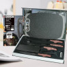 Set 6 Chef-Messen aus Edelstahl mit Antihaft-Klinge