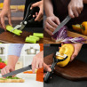 Set 6 Chef-Messen aus Edelstahl mit Antihaft-Klinge