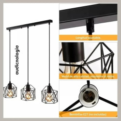 Lampada da soffitto in metallo nordico
