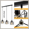 Lampada da soffitto in metallo nordico