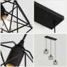 Lampada da soffitto in metallo nordico