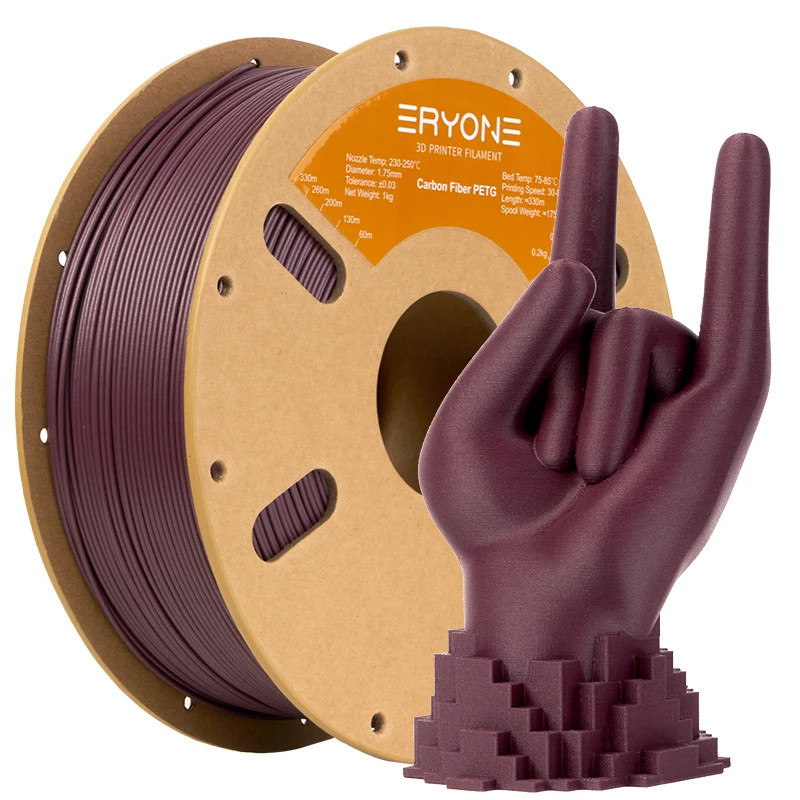 Filamento per Stampante 3D ERYONE in Fibra di Carbonio PETG…