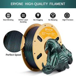 ERYONE 3D Printer Filament in Burned Titanium PLA, 1.75 mm Diameter…