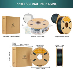 Hilo para impresora 3D ERYONE en PLA Titanio Ahumado, Diámetro 1,75…