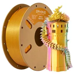 ERYONE Tricolor Silk Filament 1.75MM with Printing Service -…