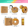 ERYONE Tricolor Silk Filament 1.75MM with Printing Service -…