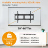 Soporte de pared inclinado para televisores de pantalla plana