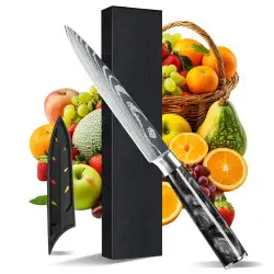 5-Inch Ultra Sharp Carbon Steel Stainless Steel Multi-Purpose Knife…