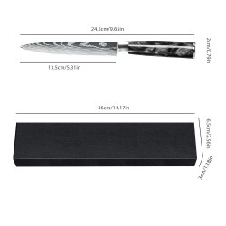 Coltello multiuso da 5 pollici ultra affilato in acciaio…