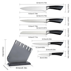 Cuchillo para cortar pan de acero inoxidable afilado y duradero