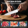 Cuchillo para cortar pan de acero inoxidable afilado y duradero