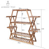 Porta Piante Multifunzionale in Legno Massello