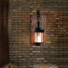 Lampada da Parete Industriale Retrò in Legno Massello a Testa…