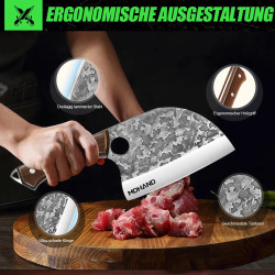 Forged Hand-Made Butcher Knife for Deboning Pigs, Cows and Sheep…