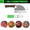 Forged Hand-Made Butcher Knife for Deboning Pigs, Cows and Sheep…