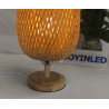 Joyinled Lampe de Bureau Décorative Vintage en Bois, Lumière de Nuit…