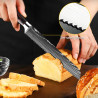 Cuchillo para Pan de Cocina con Lama Seghete de Acero Inoxidable…